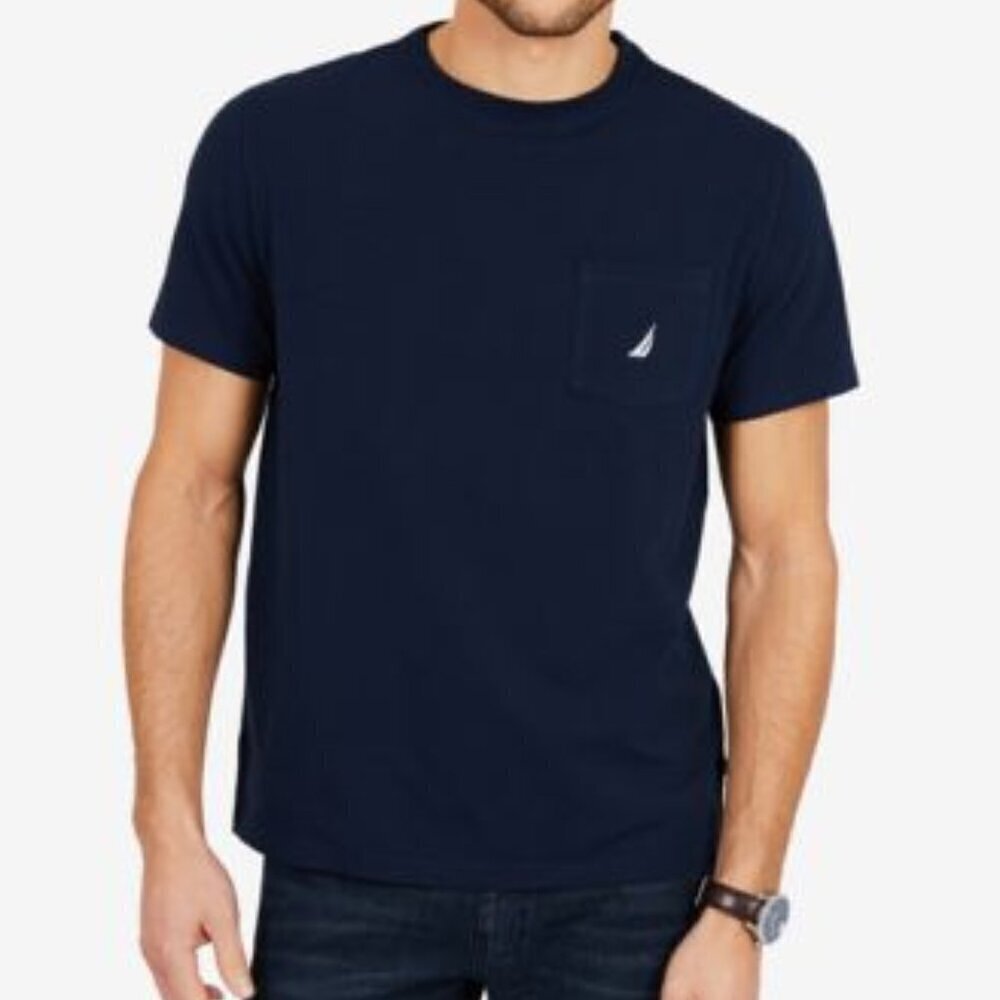 Nautica Men's Solid Stretch Anchor T-Shirt